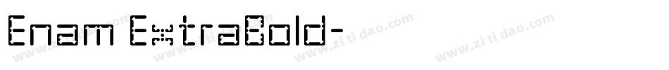 Enam ExtraBold字体转换